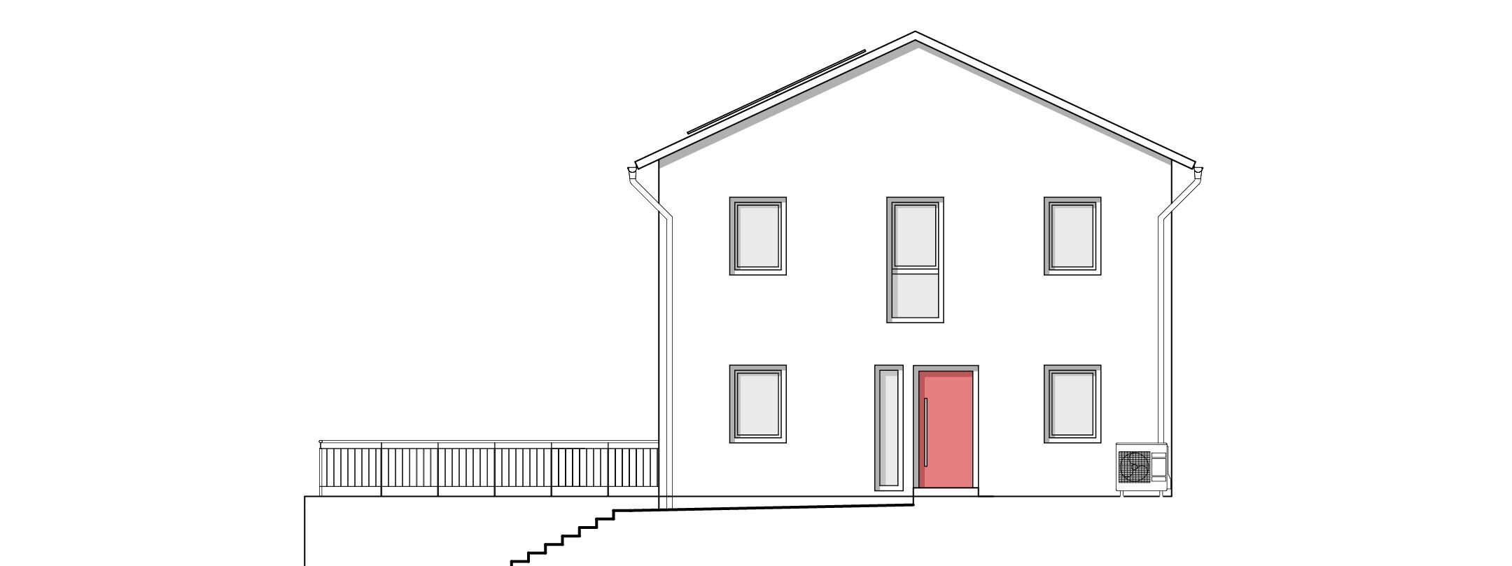 U527 in Überlingen wird ein Haus gestellt