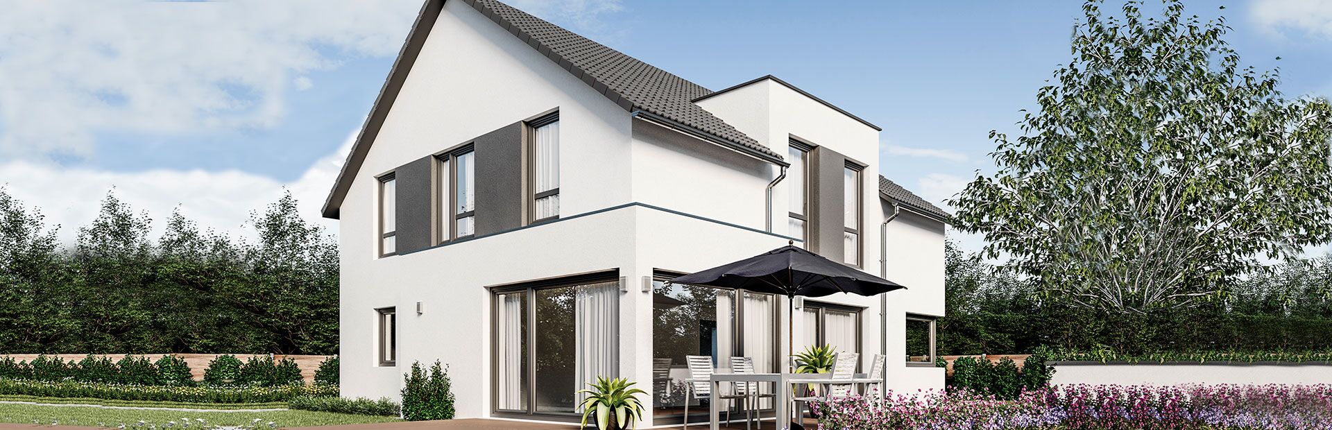 Einfamilienhaus mit Flachbau bauen